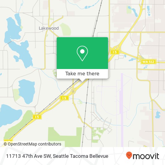 Mapa de 11713 47th Ave SW