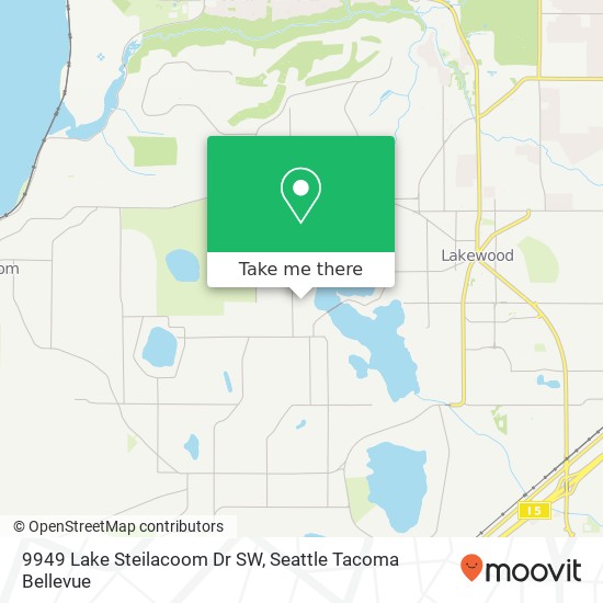 Mapa de 9949 Lake Steilacoom Dr SW