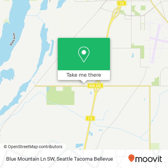 Mapa de Blue Mountain Ln SW