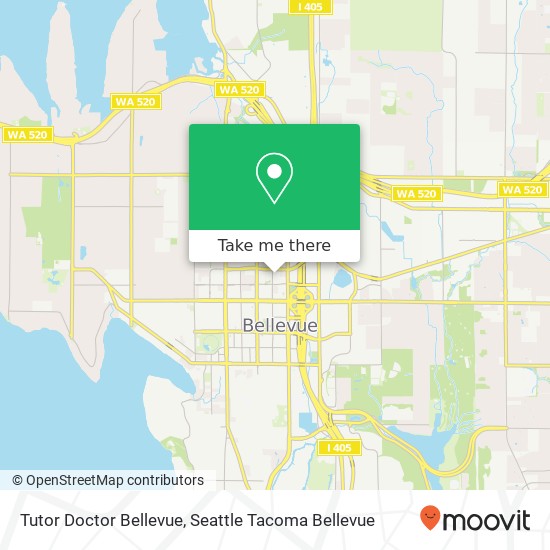 Tutor Doctor Bellevue map