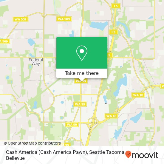 Mapa de Cash America (Cash America Pawn)