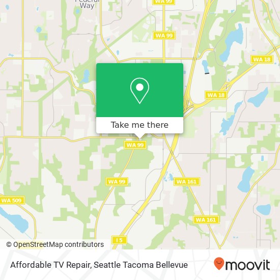 Affordable TV Repair map