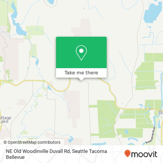 Mapa de NE Old Woodinville Duvall Rd