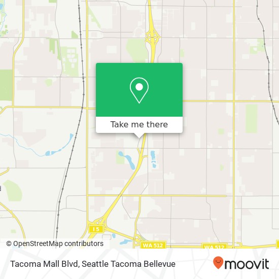 Mapa de Tacoma Mall Blvd
