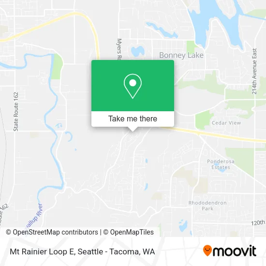Mapa de Mt Rainier Loop E