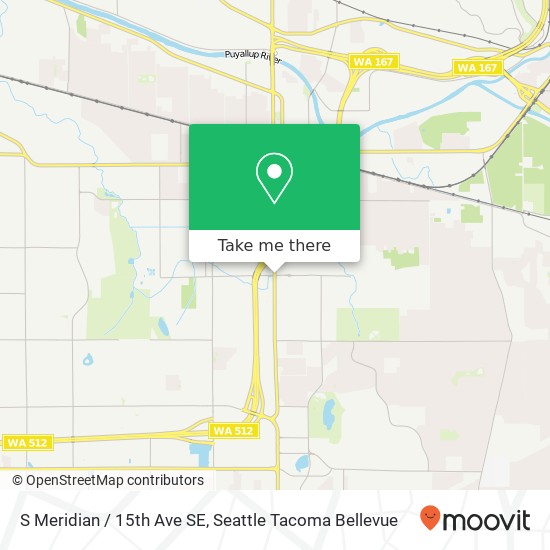 S Meridian / 15th Ave SE map
