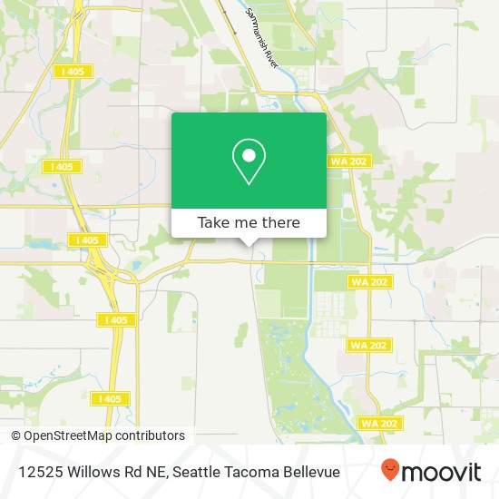 Mapa de 12525 Willows Rd NE