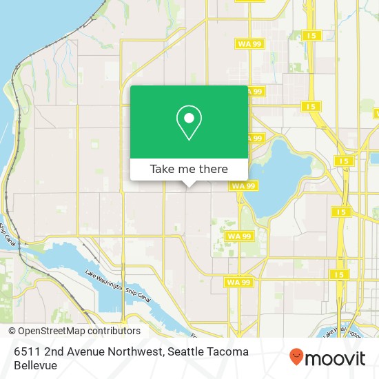 Mapa de 6511 2nd Avenue Northwest