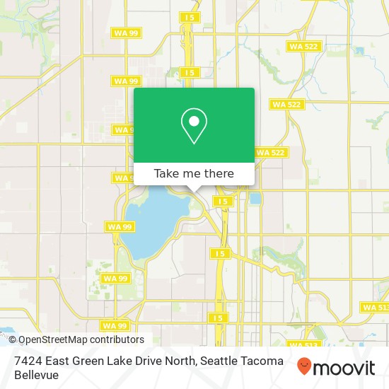7424 East Green Lake Drive North map