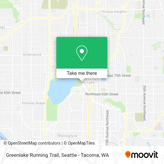 Greenlake Running Trail map