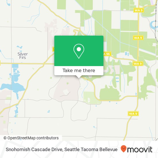 Snohomish Cascade Drive map