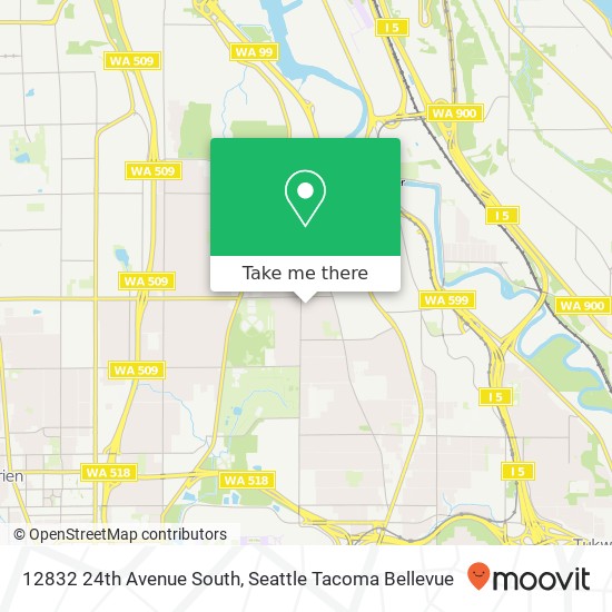 Mapa de 12832 24th Avenue South