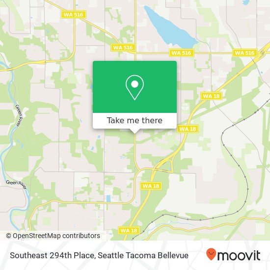 Southeast 294th Place map