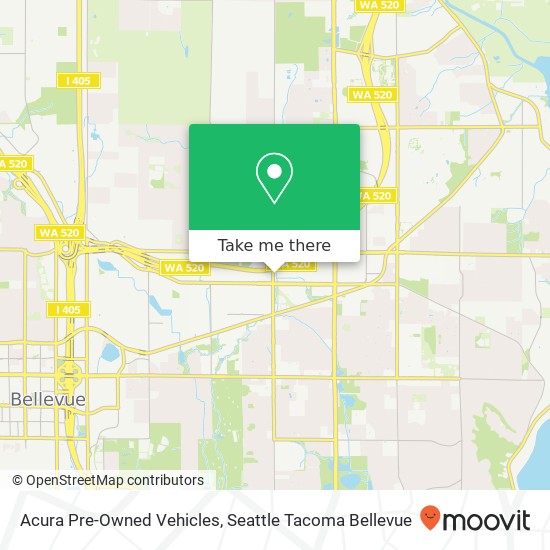 Acura Pre-Owned Vehicles map