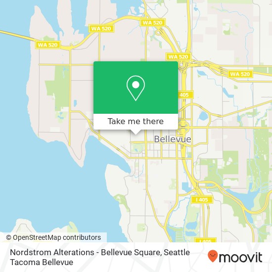 Mapa de Nordstrom Alterations - Bellevue Square