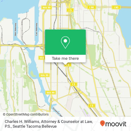 Mapa de Charles H. Williams, Attorney & Counselor at Law, P.S.