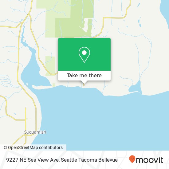 9227 NE Sea View Ave map