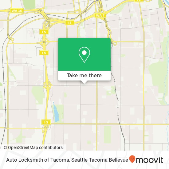 Mapa de Auto Locksmith of Tacoma