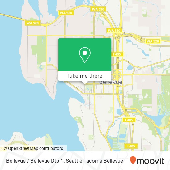 Mapa de Bellevue / Bellevue Dtp 1