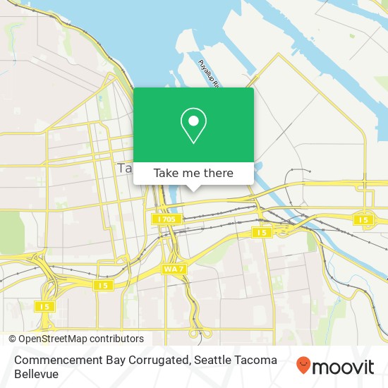 Commencement Bay Corrugated map