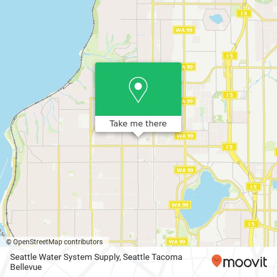 Mapa de Seattle Water System Supply