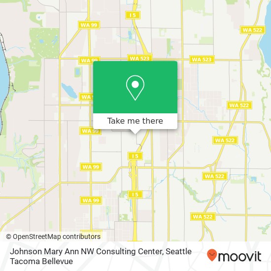 Mapa de Johnson Mary Ann NW Consulting Center