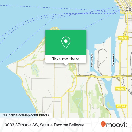 Mapa de 3033 37th Ave SW