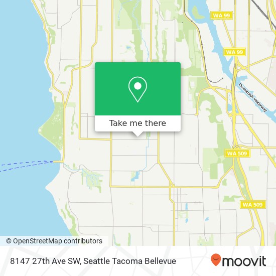 Mapa de 8147 27th Ave SW