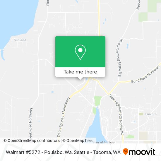 Mapa de Walmart #5272 - Poulsbo, Wa