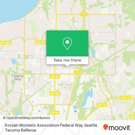 Mapa de Korean Women's Association-Federal Way