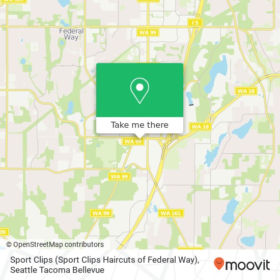 Mapa de Sport Clips (Sport Clips Haircuts of Federal Way)