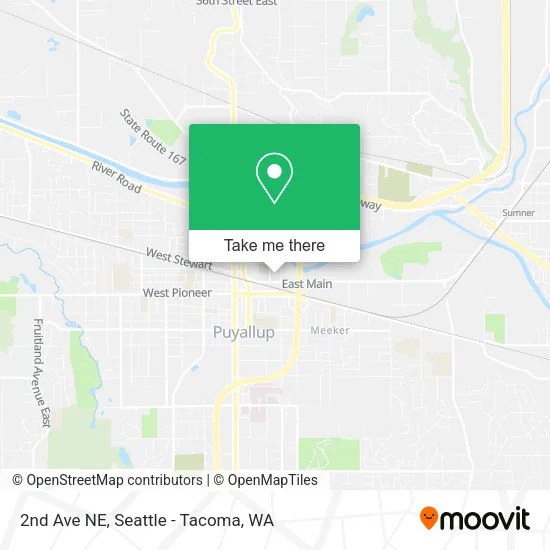Mapa de 2nd Ave NE
