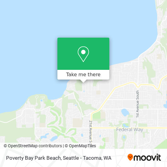 Mapa de Poverty Bay Park Beach