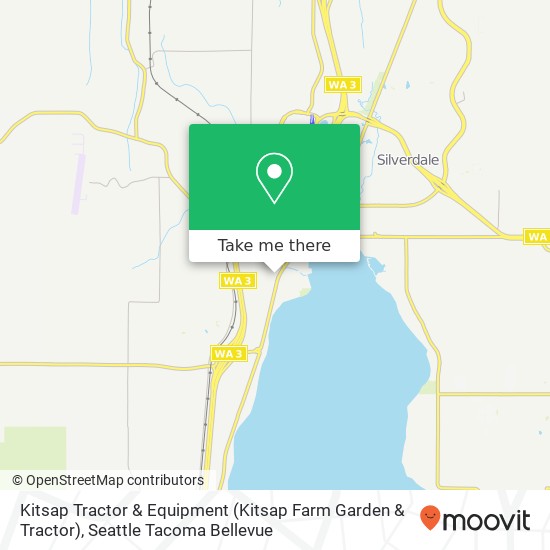 Mapa de Kitsap Tractor & Equipment (Kitsap Farm Garden & Tractor)