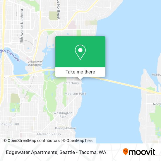 Mapa de Edgewater Apartments