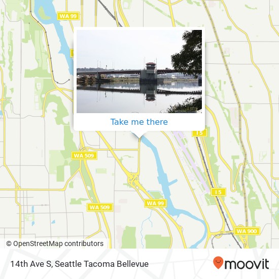 14th Ave S map