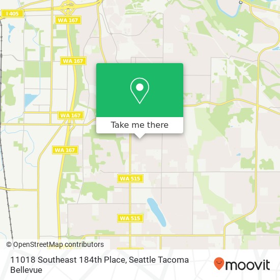 Mapa de 11018 Southeast 184th Place