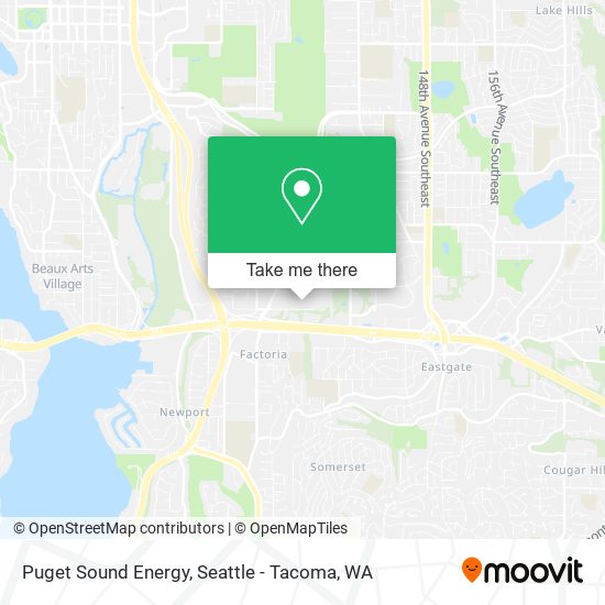 Puget Sound Energy map