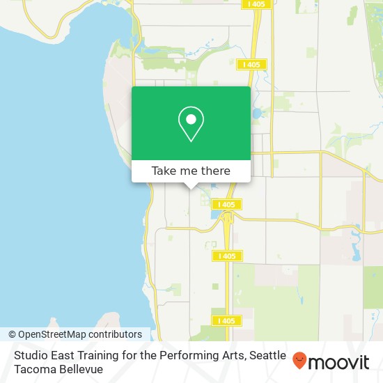 Mapa de Studio East Training for the Performing Arts