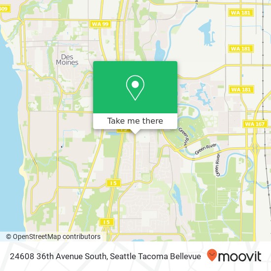 Mapa de 24608 36th Avenue South