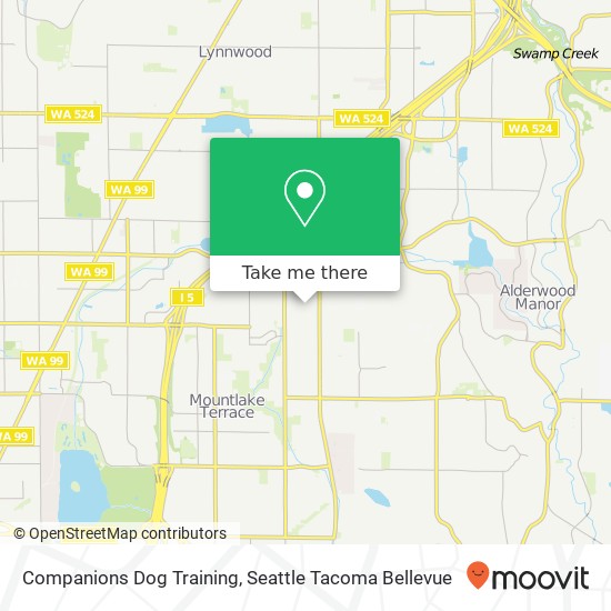 Companions Dog Training map