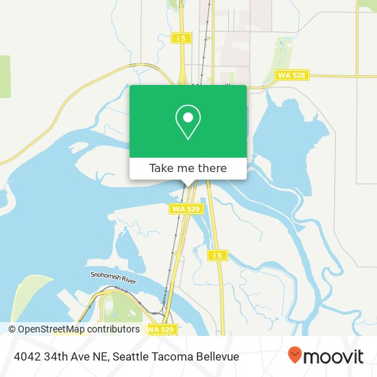 Mapa de 4042 34th Ave NE