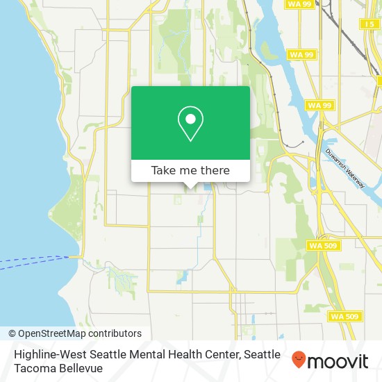 Mapa de Highline-West Seattle Mental Health Center