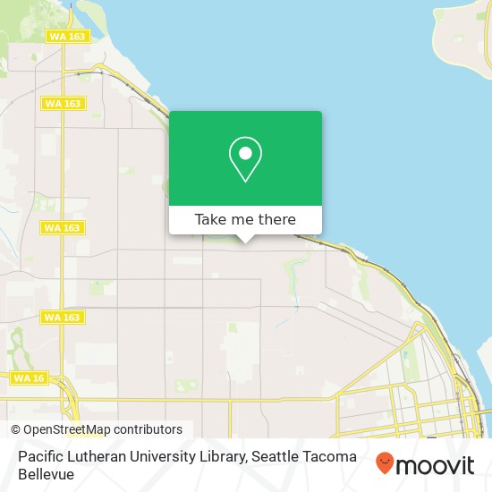 Pacific Lutheran University Library map
