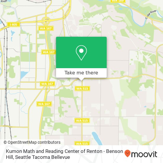 Mapa de Kumon Math and Reading Center of Renton - Benson Hill