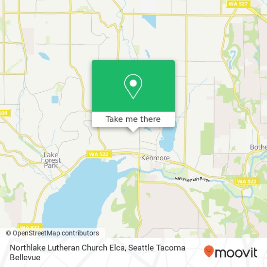 Northlake Lutheran Church Elca map