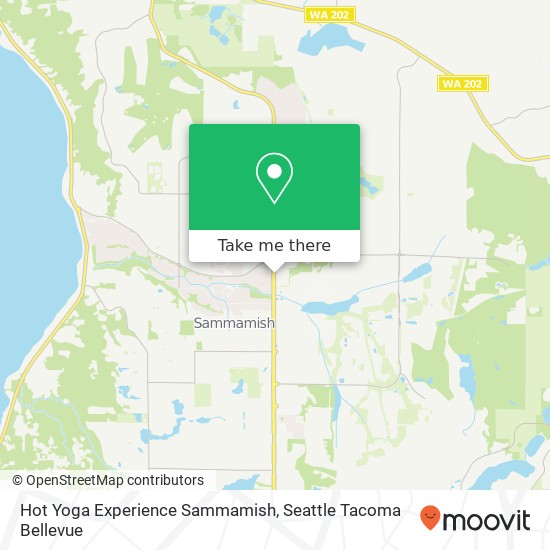 Hot Yoga Experience Sammamish map