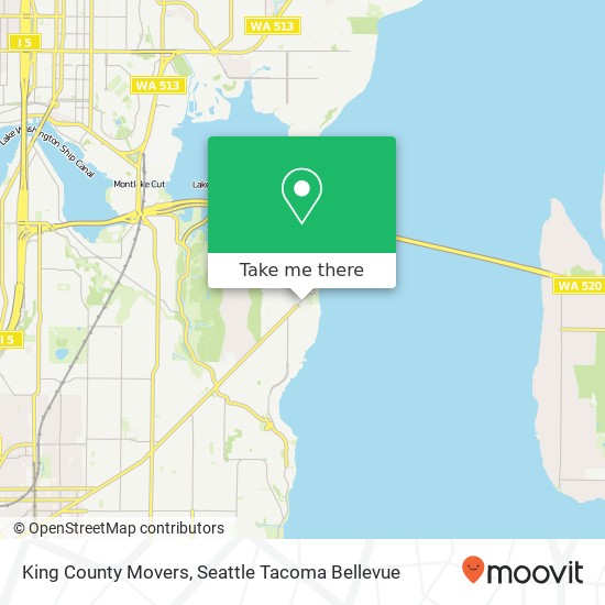 Mapa de King County Movers