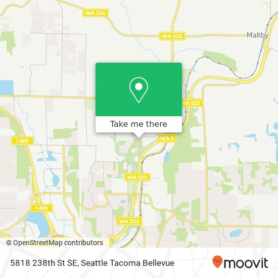 Mapa de 5818 238th St SE