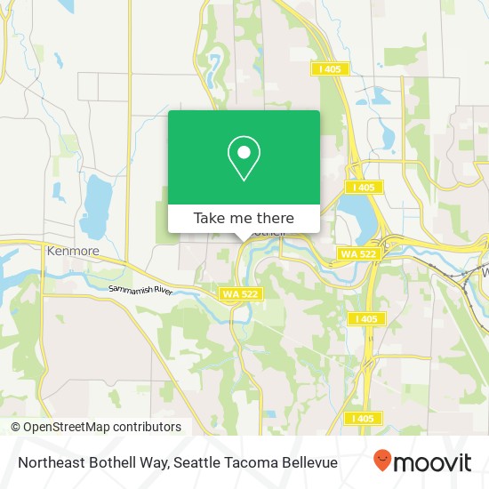 Mapa de Northeast Bothell Way